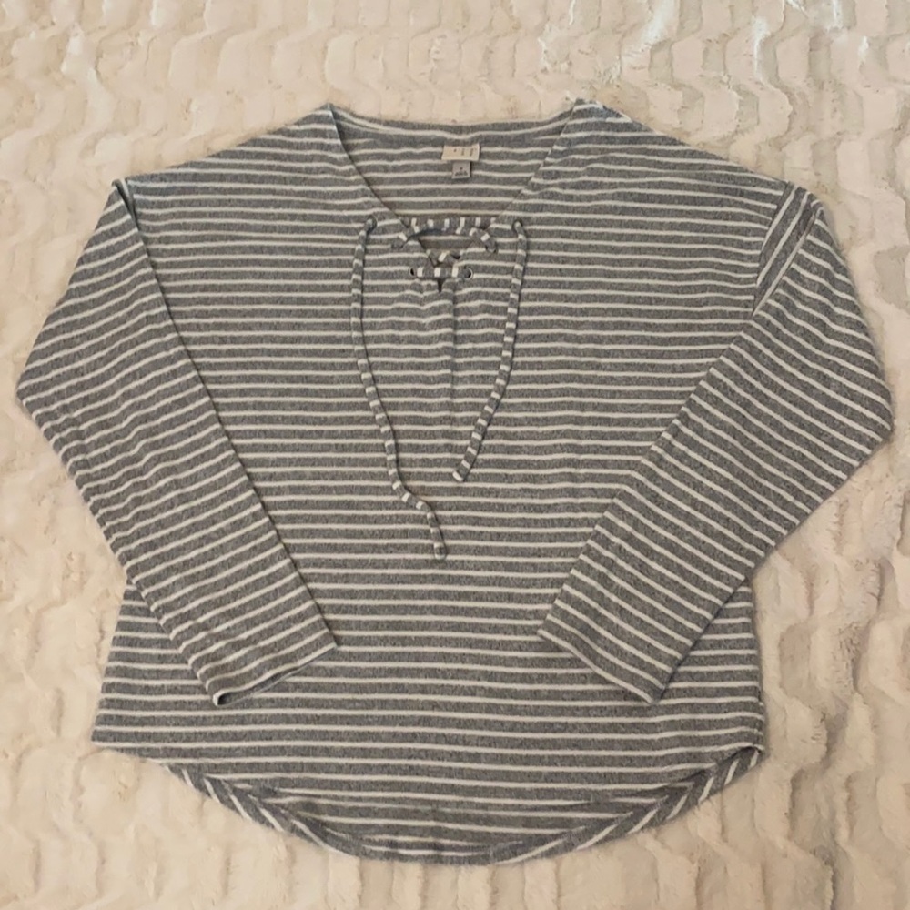 Loose comfy striped sweater